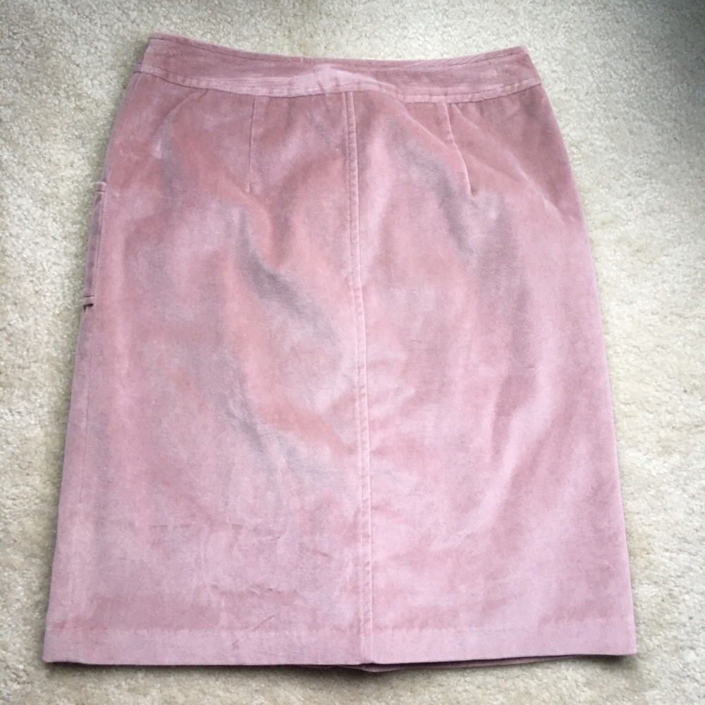 Rose blush velvet skirt from Milly of New York vintage - Picture 4 of 4